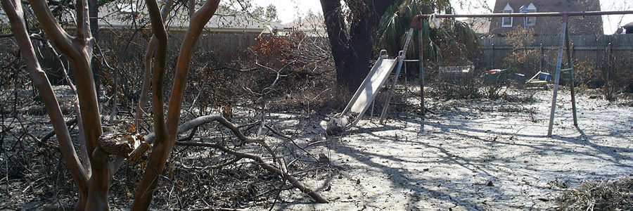 devastated playground